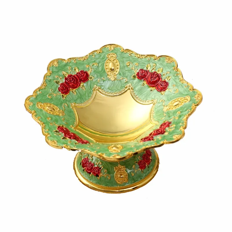 European Creative Fruit Plate for Living Room Coffee Table Multi-functional Snack Candy Dish High-end Dried Fruit Tray