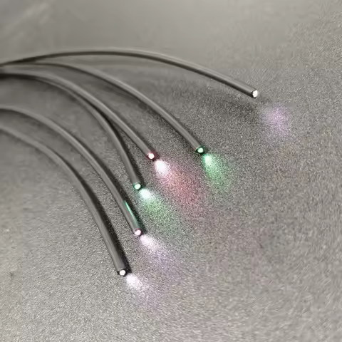 1～10M Black Cover PMMA End Glow Plastic Optic Fiber Cable Inner 1mm~14.0mm Diameter Home Hotel Floor Ceiling Decorative Lighting