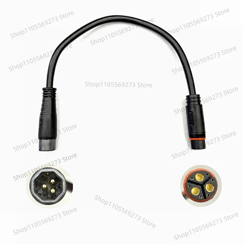 Electric Bike Hub Motor Cable Adapter 9Pin Julet Connector Z916 Male L915 Female 3 Phase 6 Signal Wires for Bafang Fat Hub
