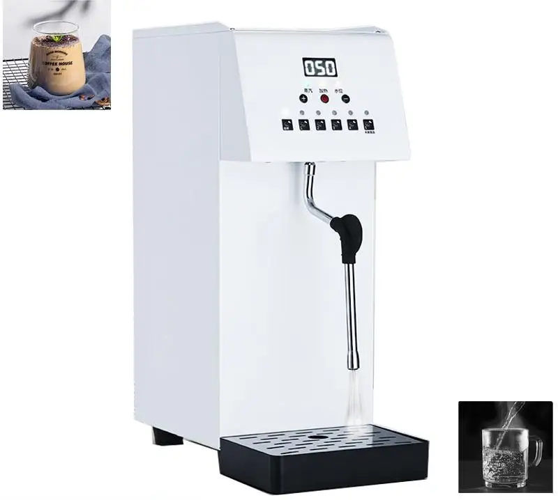 Single Milk Steamer 6L Boiler Electric Commercial Bubble Tea High Quality Milk Frother Machine 2500W Steam Milk Bubble Machine