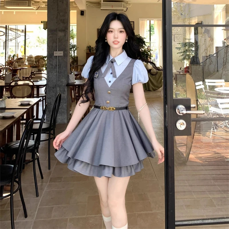 اليابانية Kawaii لوليتا نمط القوس فستان المرأة الرجعية الحلو الدانتيل قبالة الكتف قميص القوطية خمر Y2k فستان قصير فتاة ثقافة فرعية