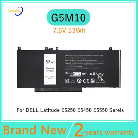 G5M10 RYXXH Laptop Battery For Dell Latitude E5250 E5450 E5550 8V5GX R9XM9 WYJC2 1KY05