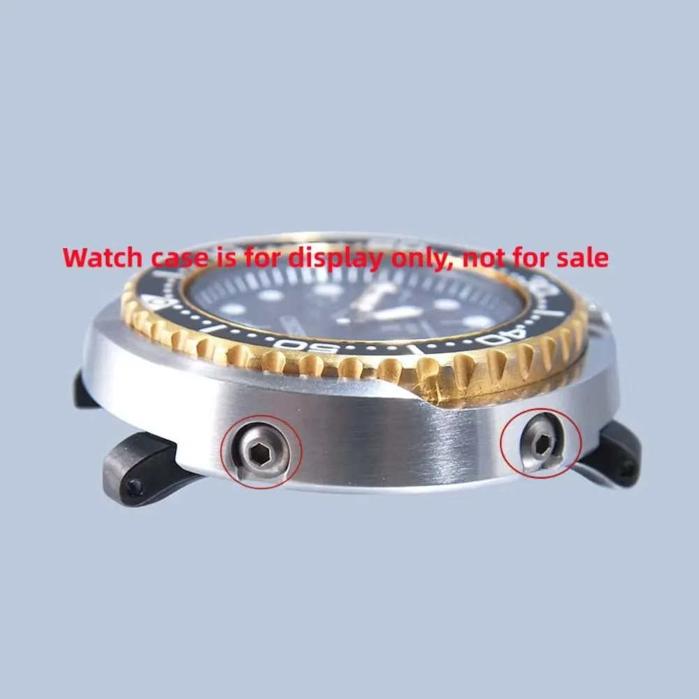 Stainless Steel Tuna Shuoud Watch Silver Gold Black Armor Retainer Screws SNE497 498 499 518 533 535 537 Case Replace Parts