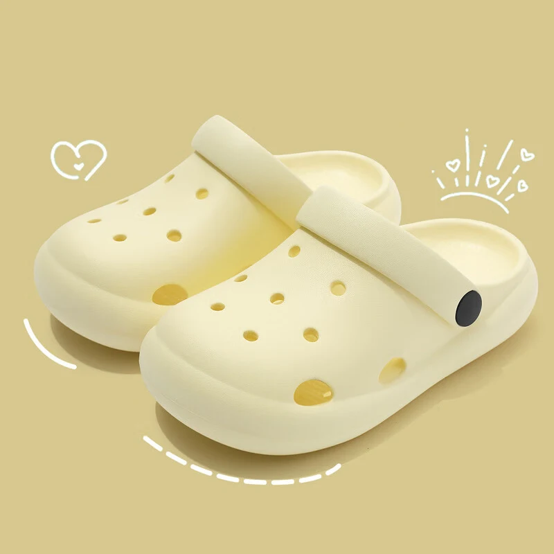 

BASATU Summer Women Slippers Classic Female Clogs Nursing Sandals Non-Slip Home Slides Soft EVA Garden Shoes Beach Slides