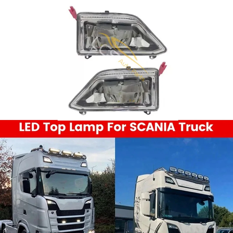 1 PCS Big Size Truck Top Lamp For Scania L, P, G, R, S Led Front Spot Lamp With Reflector Lh Rh 2535366 2535367