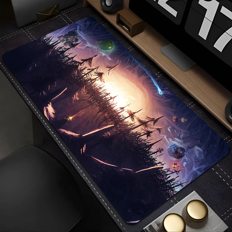 

Mouse Pad PC Accessories Cartoon Keyboard Pad Office Desk Mat Anti Slip Mousepad Natural Rubber Gaming Outer Wilds Extended Pad