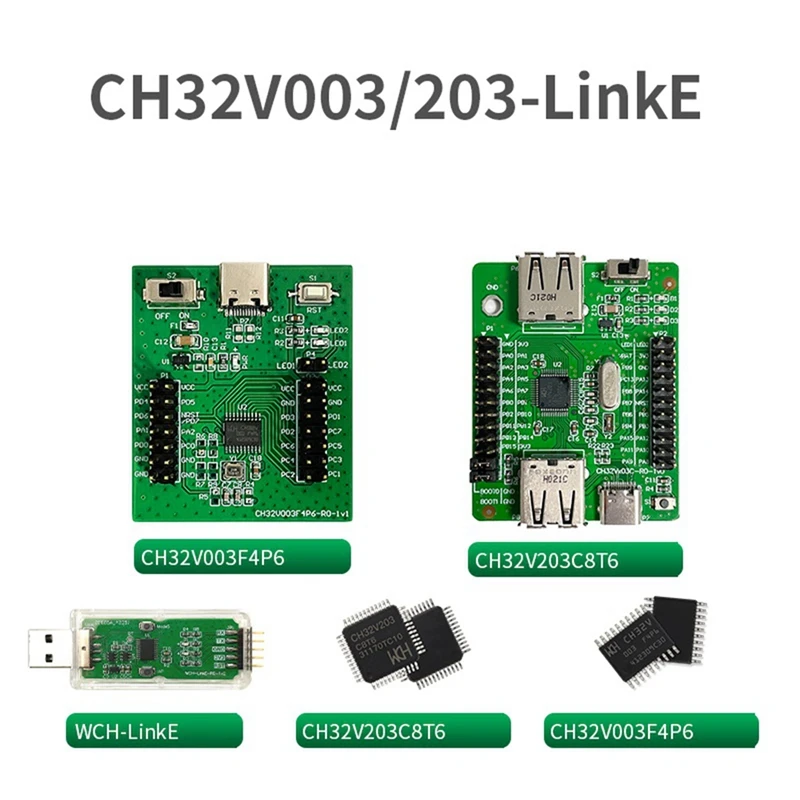 CH32V003 Development Board Set Evaluation Board Set 32-Bit General-Purpose RISC-V MCU Functional Application Assessment