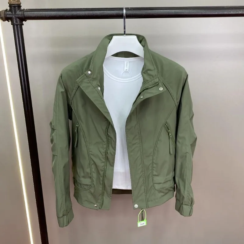 

Модная мужская куртка, весенне-осенняя повседневная новая стильная приталенная универсальная лоскутная рабочая куртка