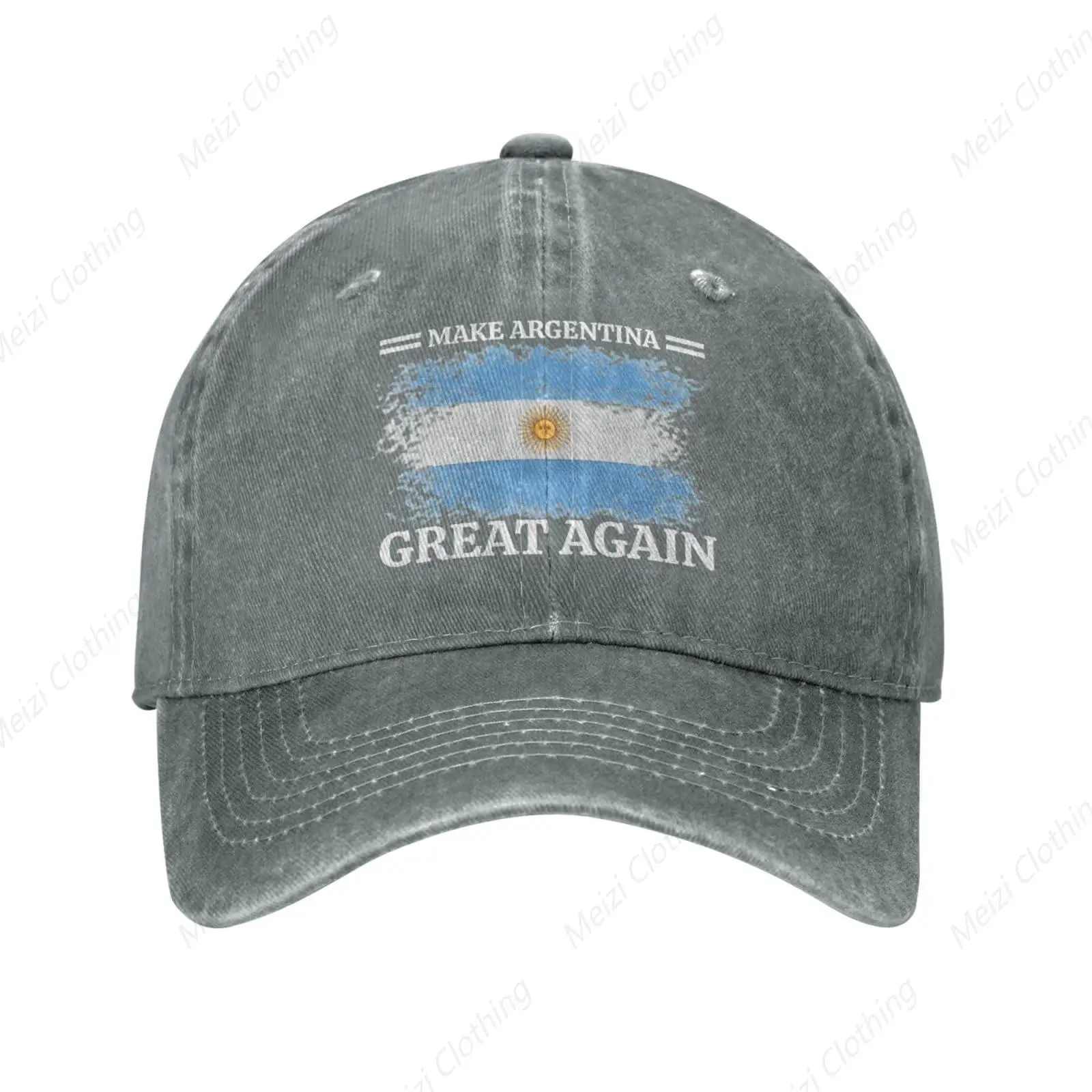 

Make Argentina Great Again Retro Cowboy Hat Dad Truck Hat Adjustable Outdoor Baseball Hat