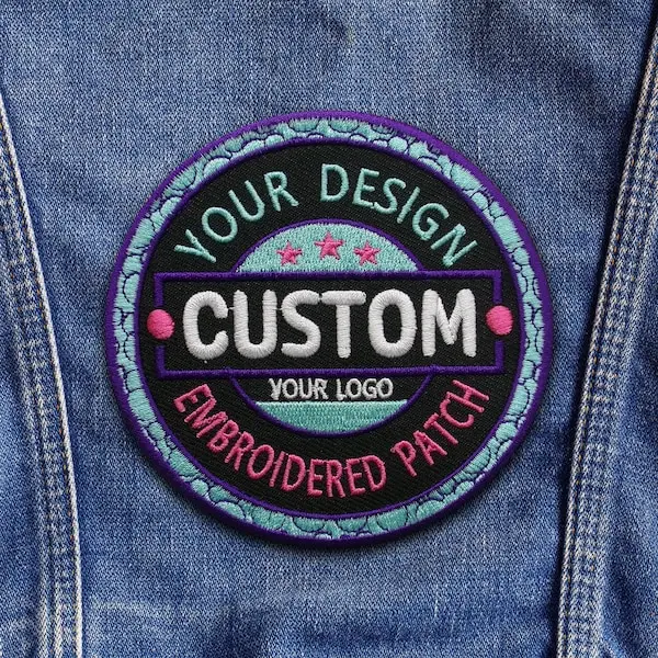 

Пользовательские нашивки с вышивкой логотипа, декоративная нашивка для одежды, пришивный значок на рюкзак