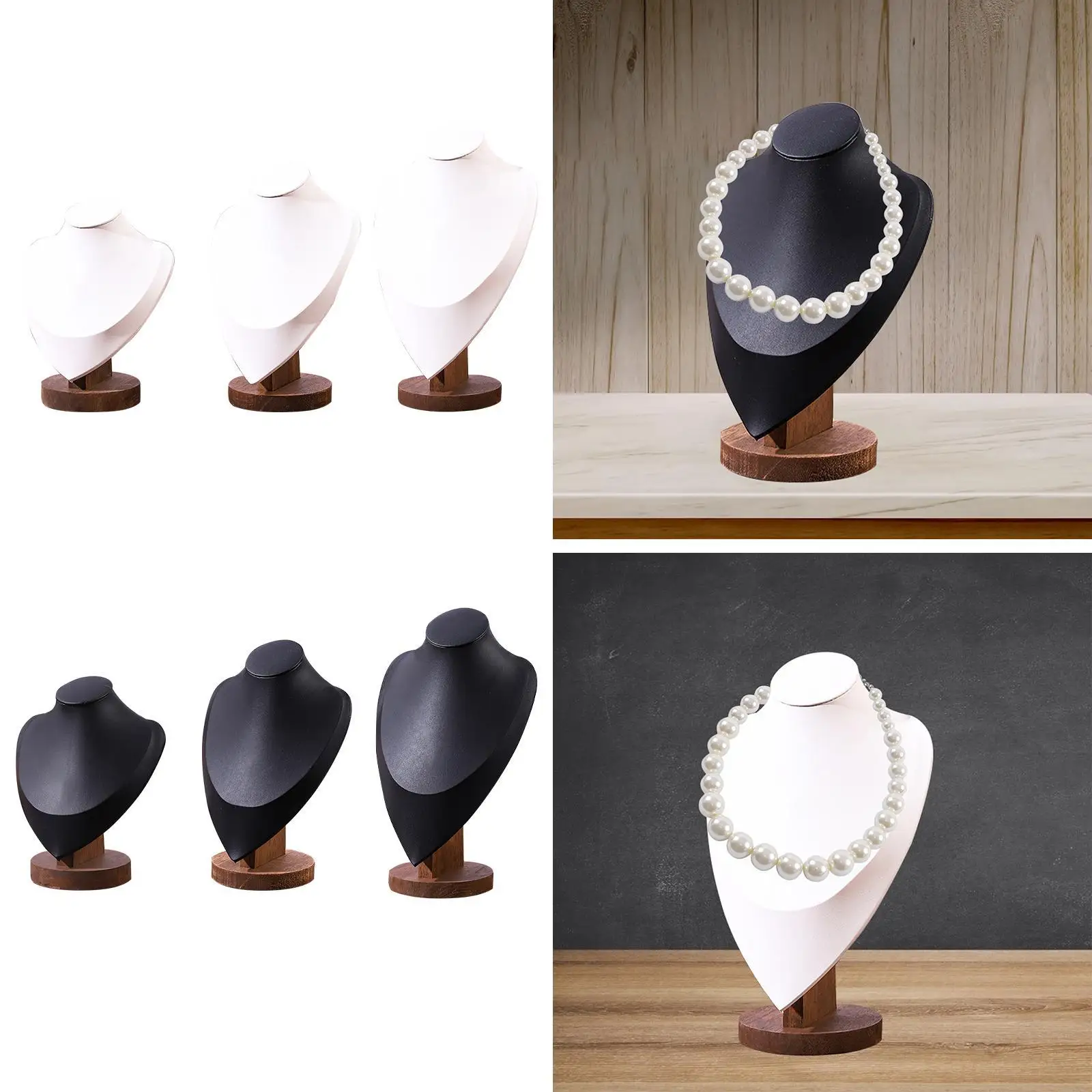 

Necklace Display Bust Home Decoration Necklace Display Mannequin Jewelry Holder for Showroom Dresser Retail Store Salons Shelves