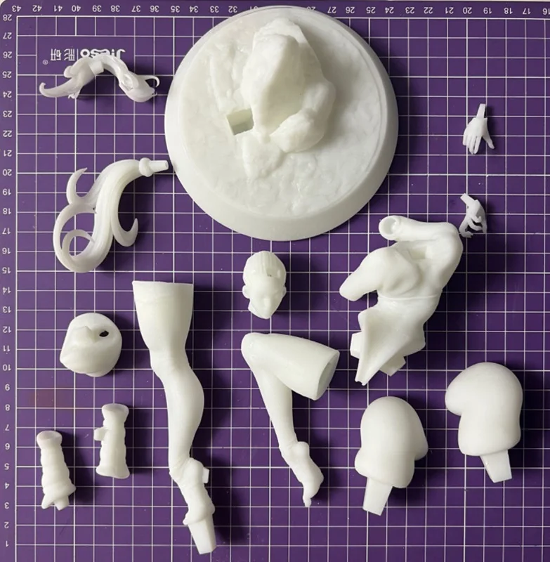 LinDeekin D146 Kits de garage 3D personnalisés figurines non peintes modèles GK résine blanche puzzle non assemblé de modèles de personnages