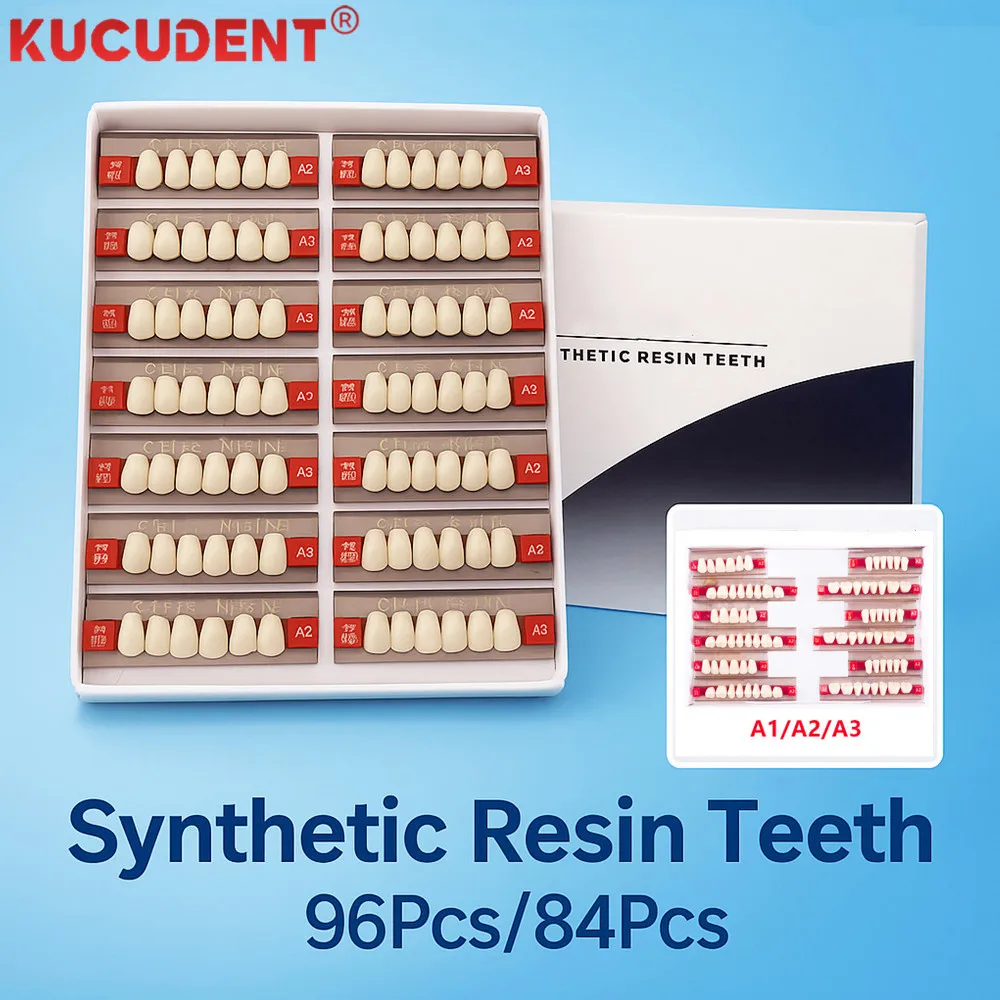 

3 Set Dental Resin Teeth Posterior Anterior Full Mouth Denture Synthetic Acrylic False Tooth A2 A3 Education teeth Model Dentist