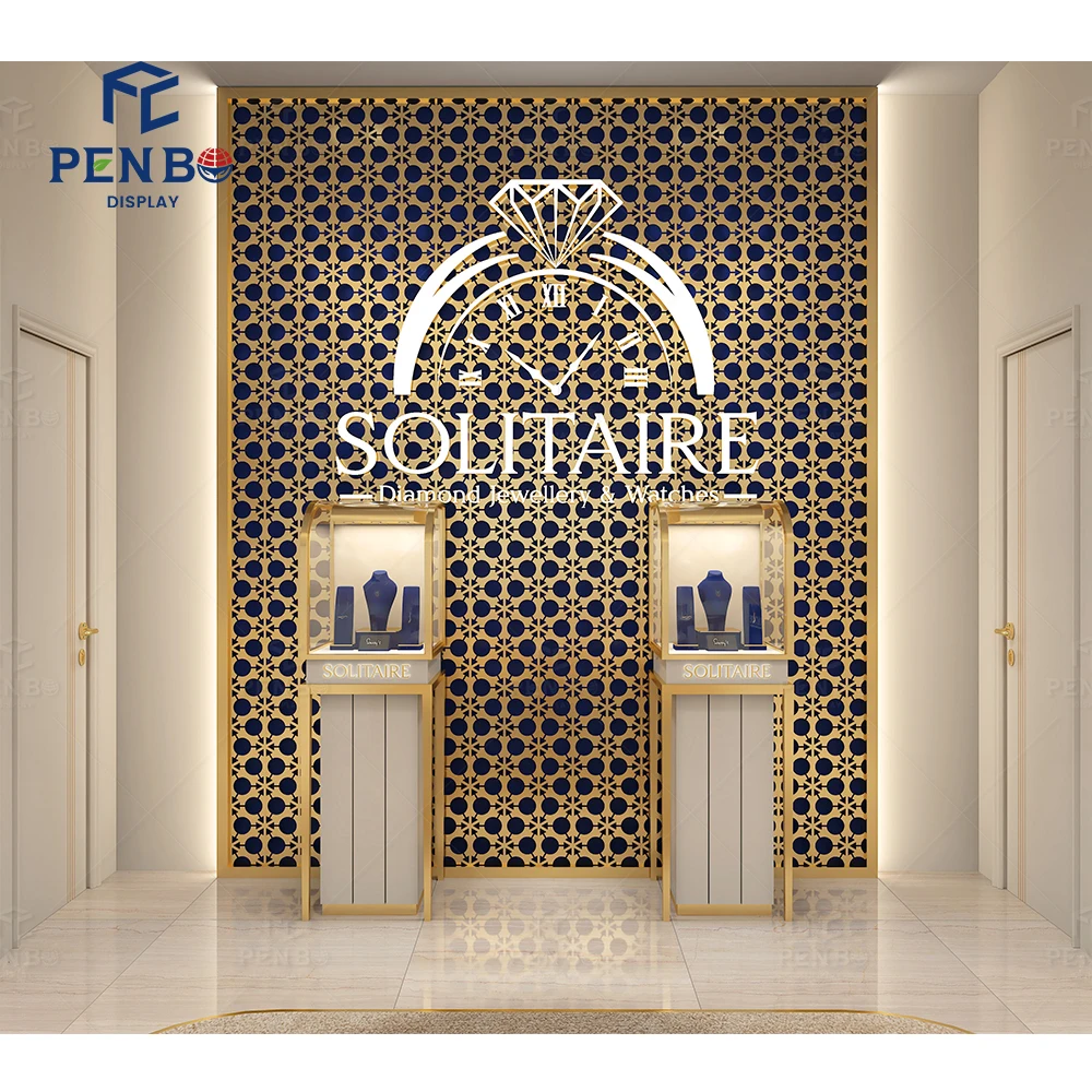 

Trendy Jewelry Store Furniture LED Lighting Design Jewelry Boutique Interior Showroom Decoration
