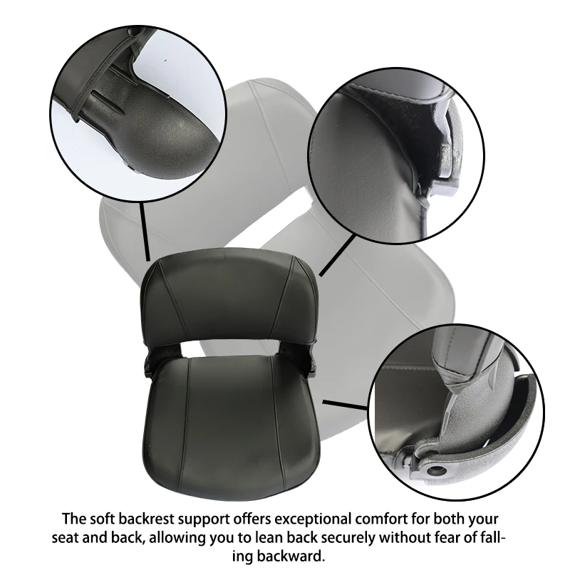 LINGQI PU Leather Foam Comfortable Folding Car Saddle Seat Cushion for Drift Trike Go Karting ATV Quad Buggy Scooter Bike
