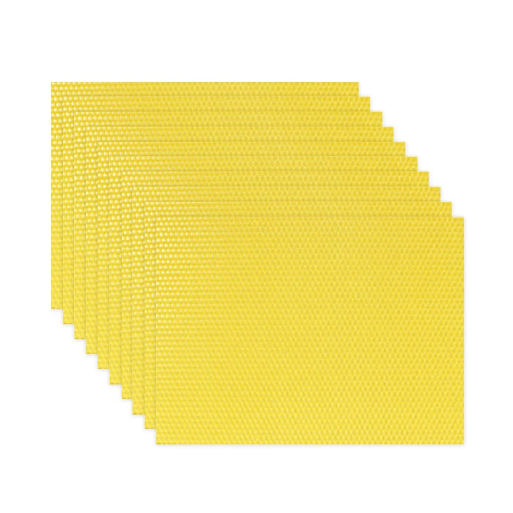 10PCS Beehive Wax Foundation Sheets Flexible Beekeeping Equipment Bee Comb Honey Frame for Deep Beeswax Foundation Sheets