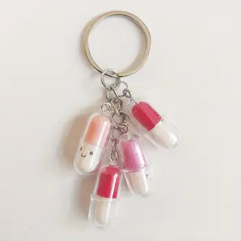 10個隨機混裝3D可愛趣味笑臉膠囊藥丸造型吊飾飾品製作DIY手鍊鑰匙圈配件 8 最佳銷售 藥丸護符 - №2