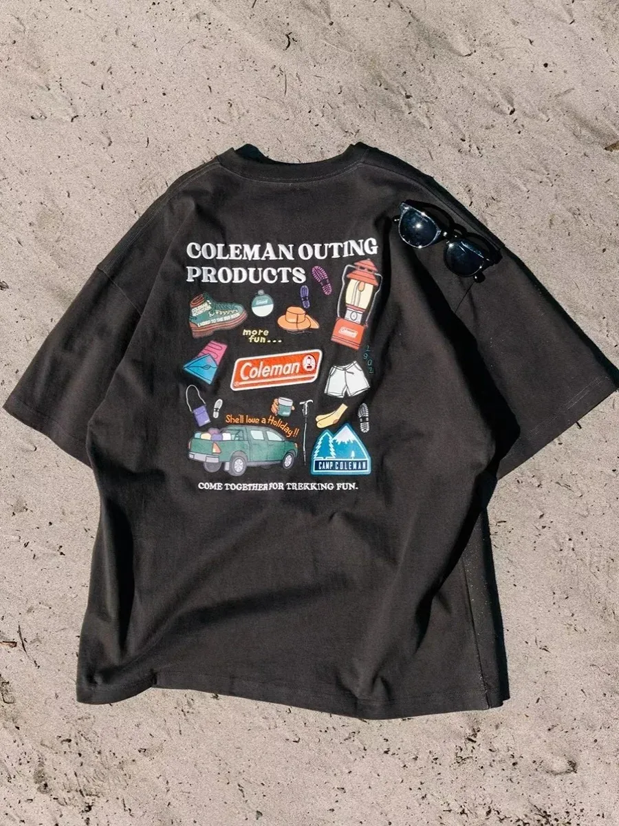 

Summer New Men's Cotton T-shirt Short-sleeved Outdoor Camping T-shirt Short-sleeved Loose Trend Fashion Printed Casual T-shirt