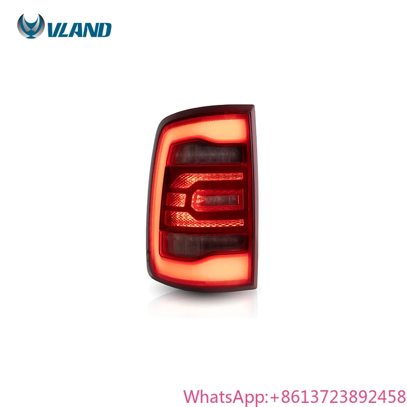 

VLAND Wholesales Taillights Rear Lamp Full Car LED Red Turn Signal Tail Lights Assembly 2018-2019 for Dodge Ram F1500 Auto Lamp