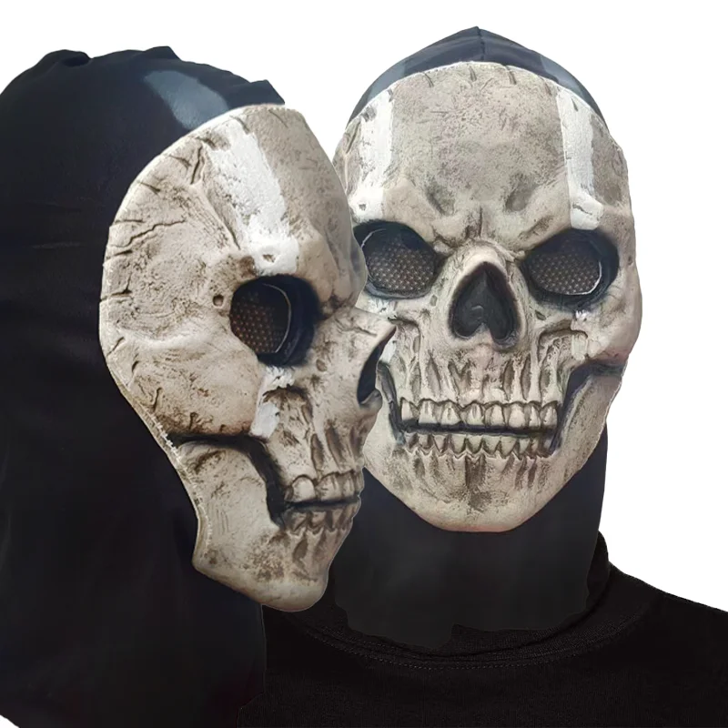 Call of Duty War Zone 2 Skull Warrior Mask Halloween Horror Skull Latex Mask Party Prom Dress Up Cosplay Props