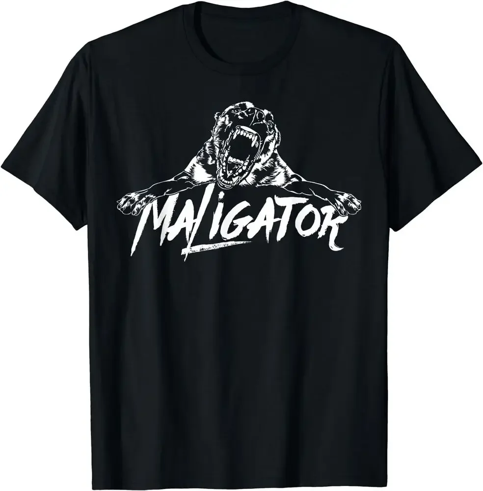 Maligator Belgian Malinois Dog Hund Gifts Tee T-Shirt Unisex T-shirts For Man Woman Short Summer Tees Casual Cotton Luxury Brand