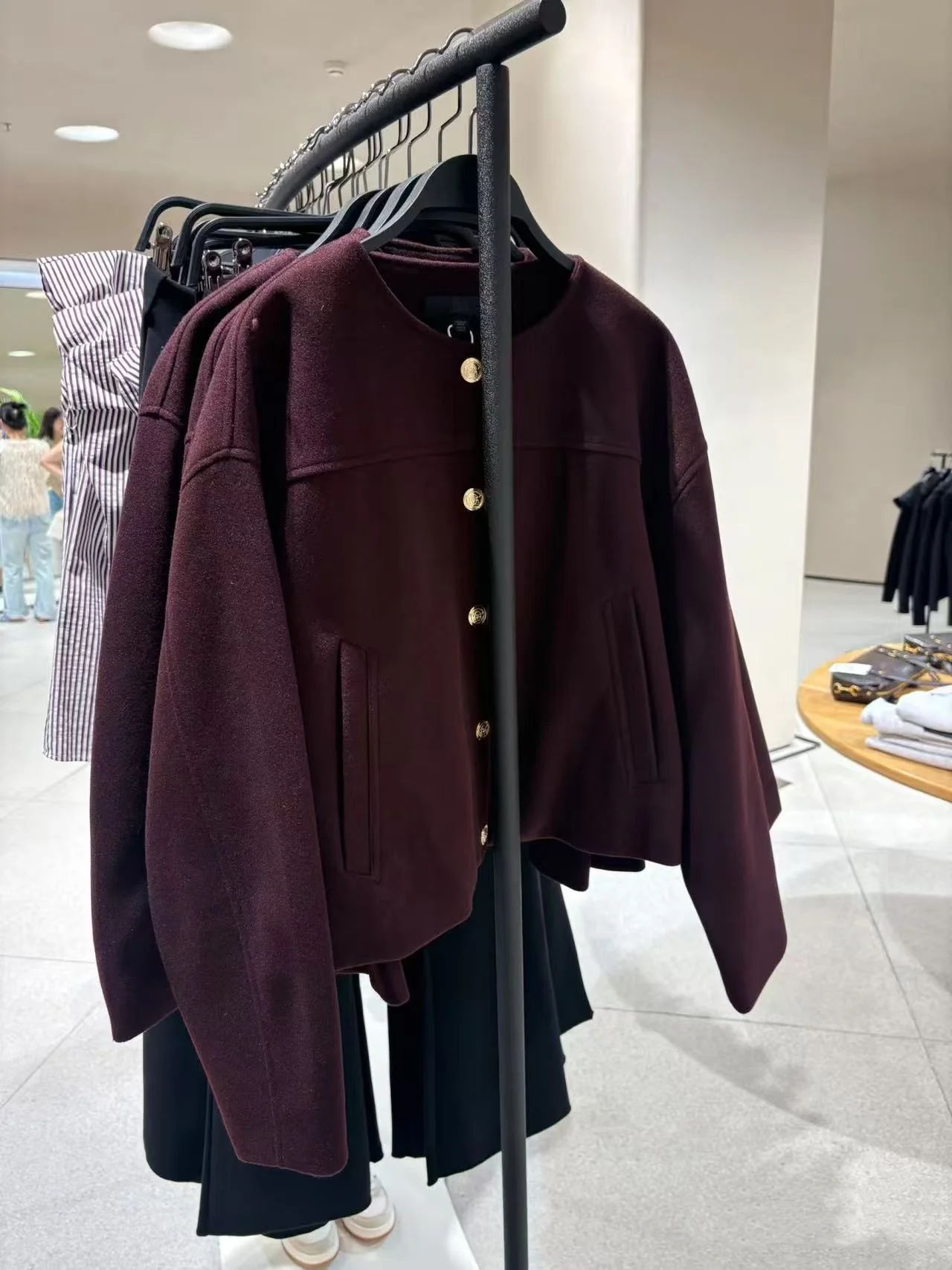 

Новое осеннее поступление, женская повседневная свободная одежда Long Sve round Ne Jaet, универсальная верхняя одежда на мягких золотых пуговицах для повседневного использования