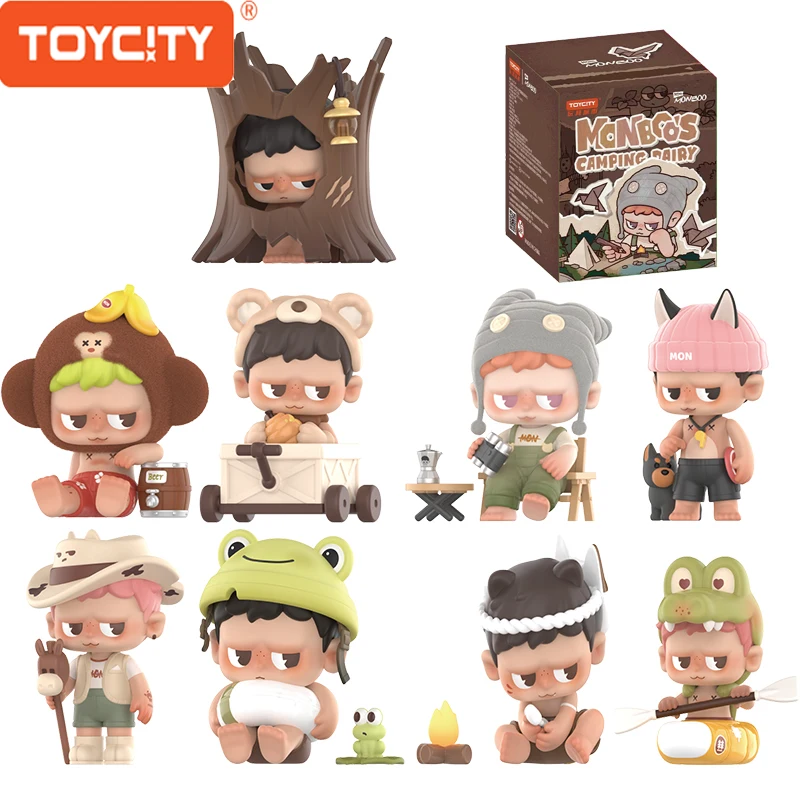 

«MONBOO Кемпинговый дневник», серия «Слипая коробка Toycity, брендовая оригинальная коллекционная модель, кукла, загадочная коробка, экшн-фигурки, игрушки, случайные стили