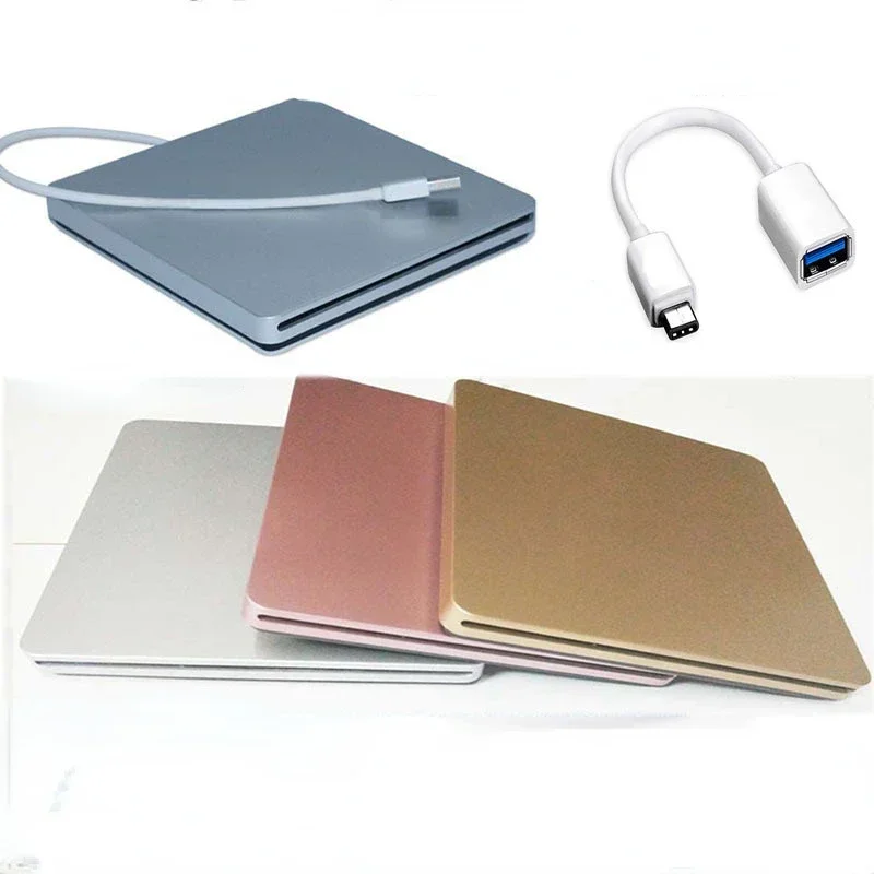 Imagem -03 - Gravador de Dvd Externo para Apple Macbook Pro Usb Dvd Drives Unidade Óptica Unidade rw Gravador Slot Carga cd Rom Player Laptop pc Hot