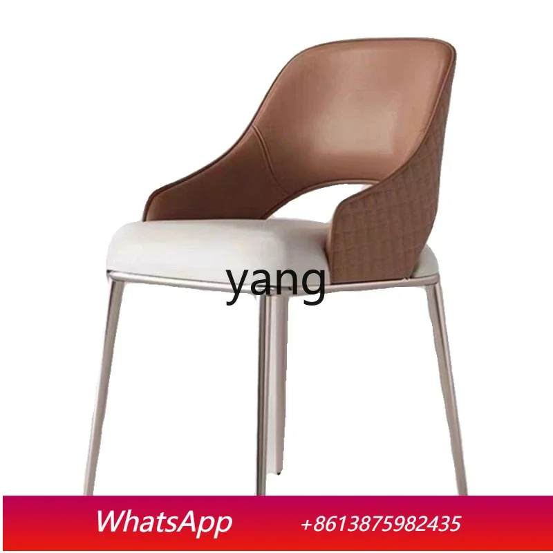 

LTT High-Grade Stainless Steel Household Restaurant Hotel Office Chair Minimalist Casual Makeup Light Luxury Stool