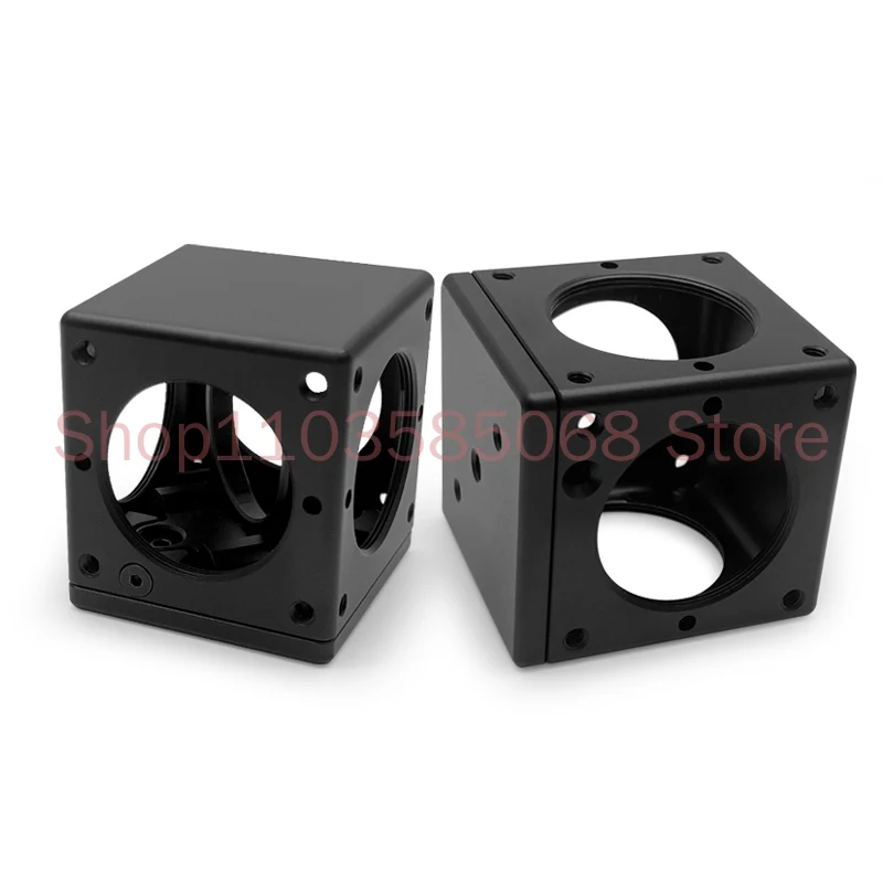 Optical 30mm Cage Type Dichroic Cube Square Semi Transparent Semi Reflective Mirror Mounting Seat SM05 Threaded Hexahedron