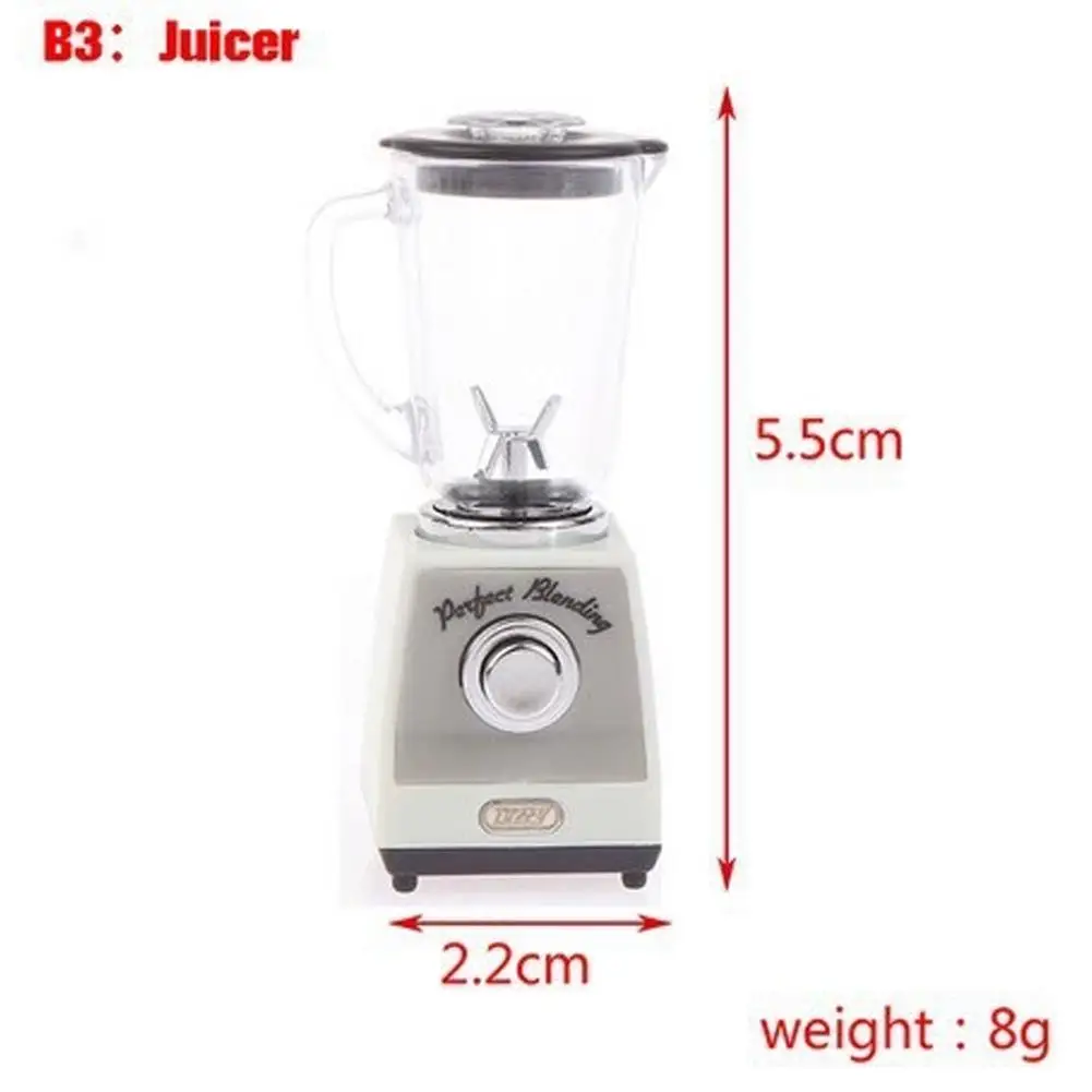 1 stks Miniatuur Sap Blender Poppenhuis Accessoire 1/12 Schaal Koffiezetapparaat Mini Speelgoed Voor Poppenhuis Scène Decoratie Ambachtelijke Speelgoed