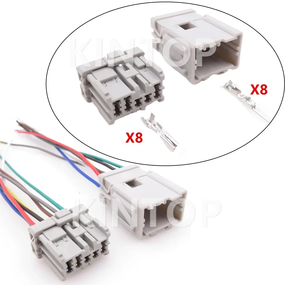 

1 Set 8 Pins 6098-0247 6098-0248 AC Assembly Car Plastic Housing Connector with Wires Auto Wire Cable Socket 6098-0247 6098-0248