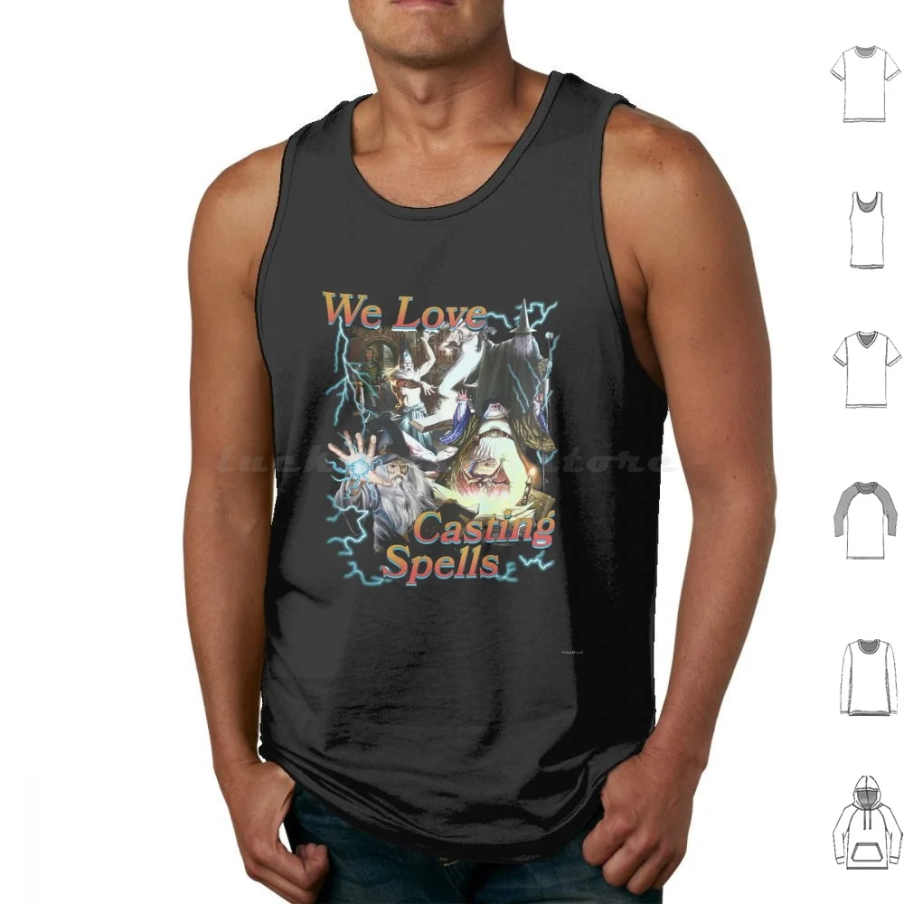 We Love Casting Spells Tank Tops Print Cotton Shadow Wizard Money Gang Shadow Wizard Wizard We Love Casting Spells We