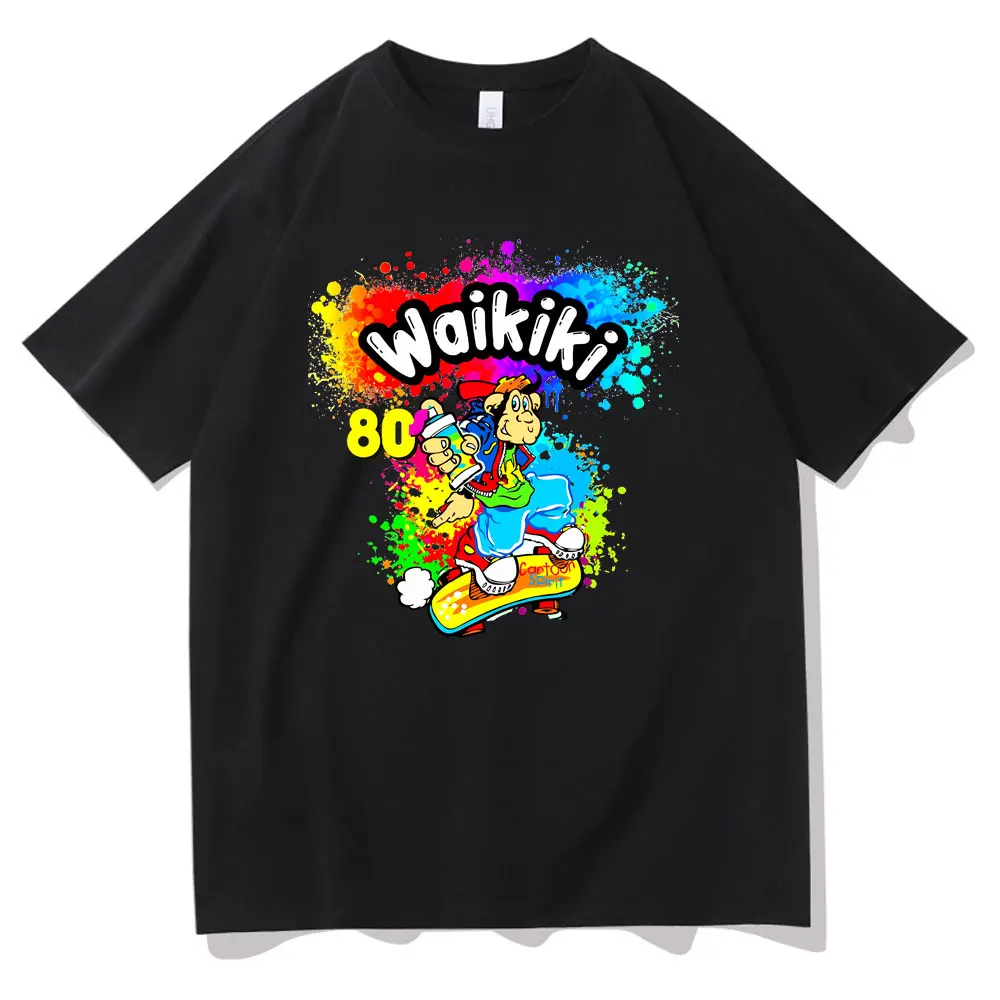 Love Graffiti Lc Waikiki Monkey T-shirt Funny Cartoon Monkey Print Tshirt Men Women Fashion Oversized T Shirts Male Cotton Tees