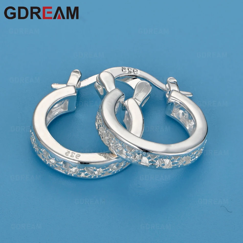 

GDREAM 925 Sterling Silver Zircon Ear Clips For Women Valentine'S Day Party Christmas Gift