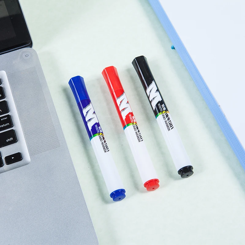 M&G portable easy to erase black red blue whiteboard marker