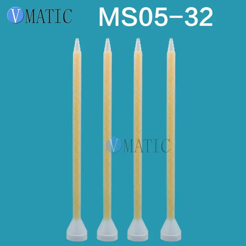 

Бесплатная доставка, высококачественный пластик, 5 шт., статический смеситель для смолы MS 05-32, смесительные насадки для эпоксидных смол Duo Pack (желтый сердечник)