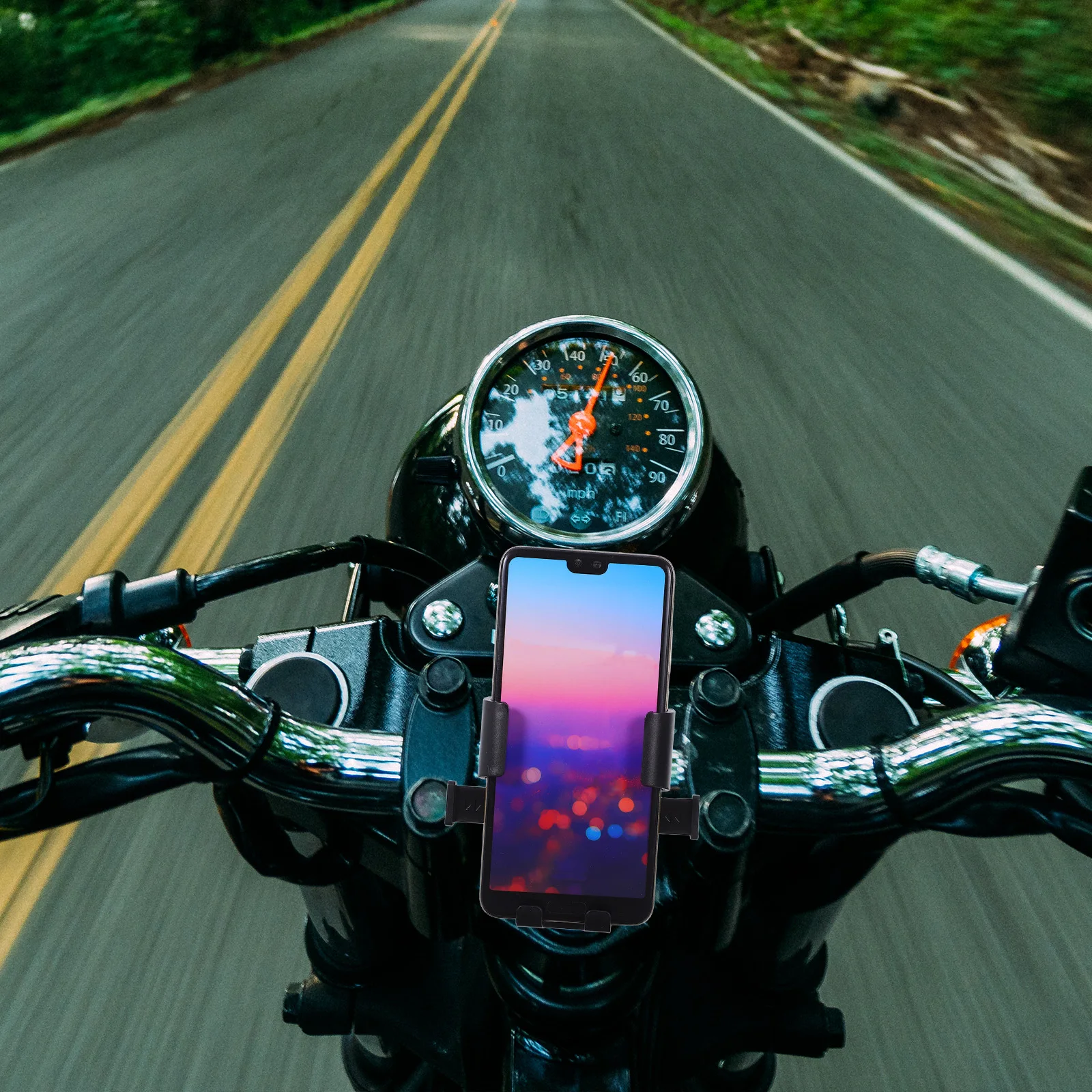 

Electric Scooter Phone Holder Mount For Motorbike Bicycle Handlebar 360 Degree Adjustable Shockproof Durable Cellphone Stand For