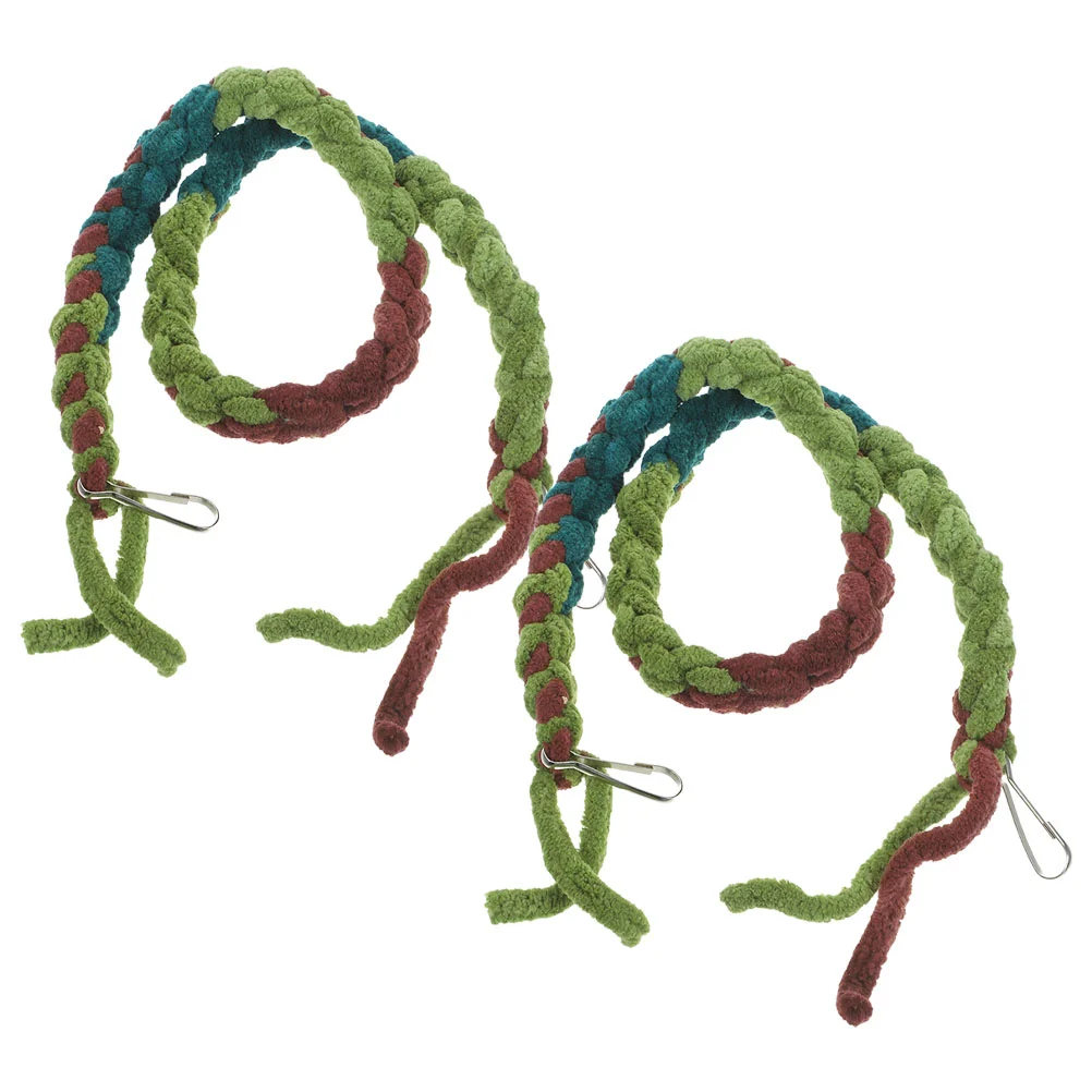 

2 Pcs Hermit Crab Climbing Vine Toy Cotton Rope Hut Cave Habitat Reptile Supplies Terrarium Simulation Vine Easy Assembly