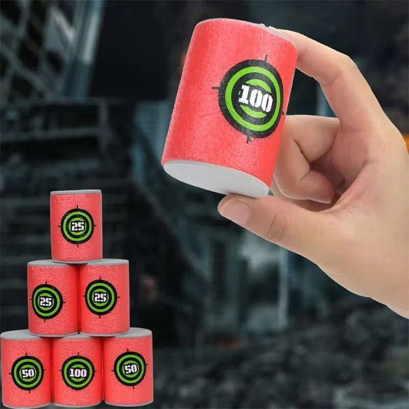 ZIVCONCING ソフト弾丸ターゲット 6-30個、EVA弾丸ダーツターゲット、ナーフブラスターガン対応(2.36×1.57インチ)