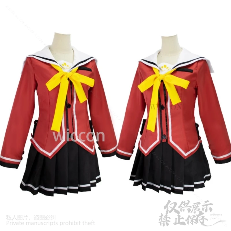 Anime Charlotte Cosplay Tomori Nao Costume JK School Uniform Japanese Jirai Kei Girls Bunches Wigs Loli Lolita Kawaii Customized