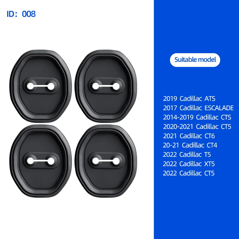 

Metal car door lock buckle protection cover For Cadillac GT4 XT4 XT5 XT6 CT4 CT5 CT6 Lyriq door Protective accessories