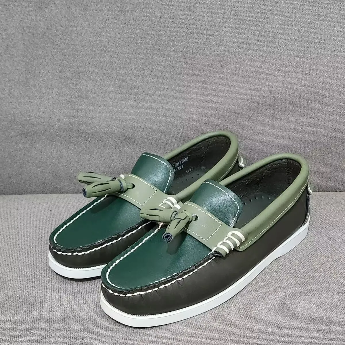 

Топсайдеры из натуральной кожи, мужская повседневная обувь, роскошные брендовые нескользящие лоферы ручной работы, мужские мокасины