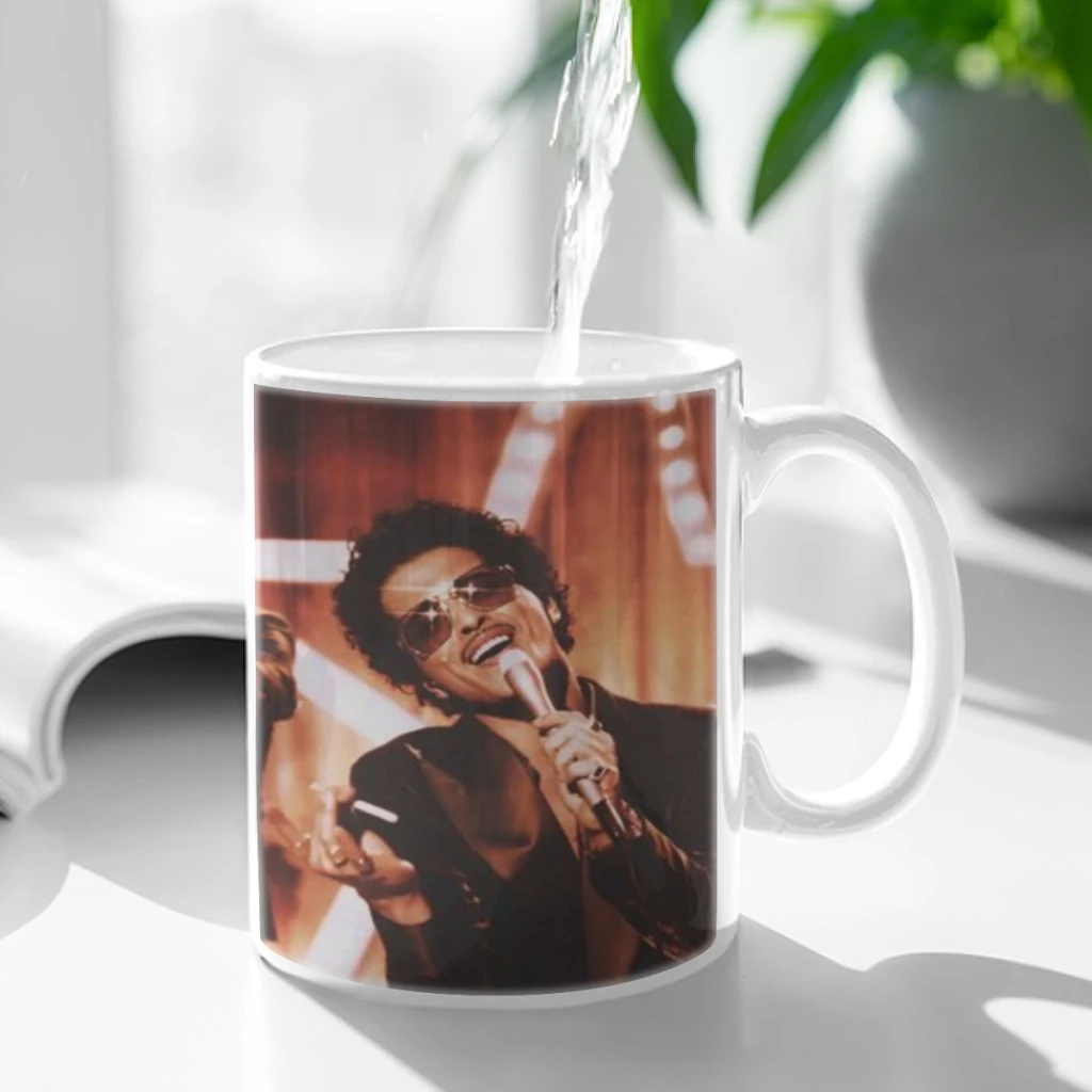 Singer B-Bruno Mars Anime Free shipping Coffee Cups Ceramic cups creative cups and cute mugs Personalized Gift Cup For Tea