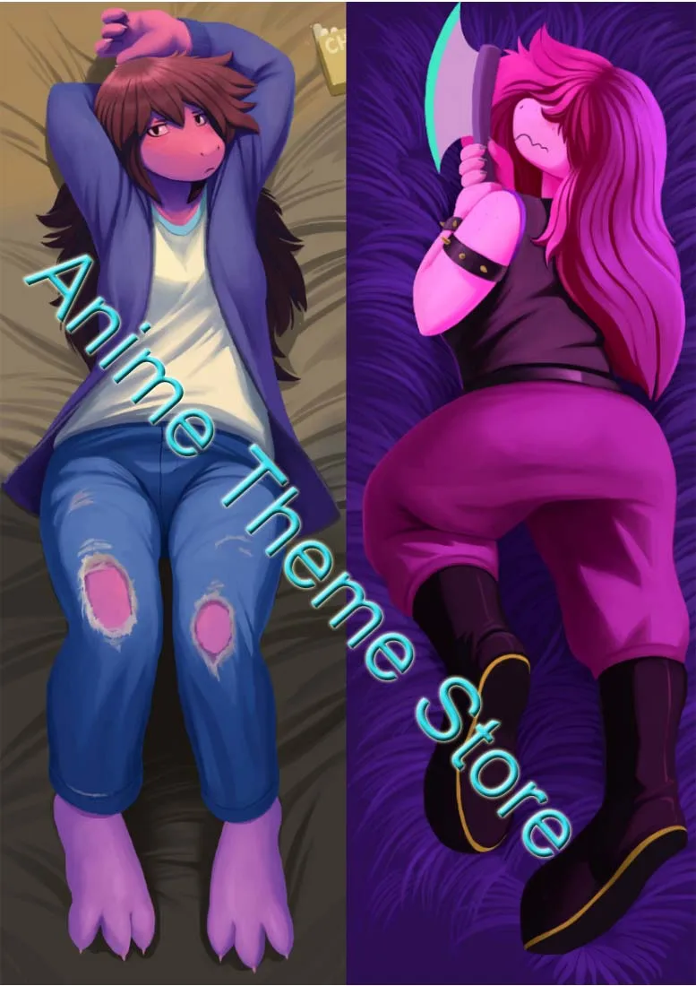 Undertale Susie Dakimakura Waifu 2-Side Print Hugging Body Pillow Case 2WAY Anime Cushion Cover Xmas Gifts