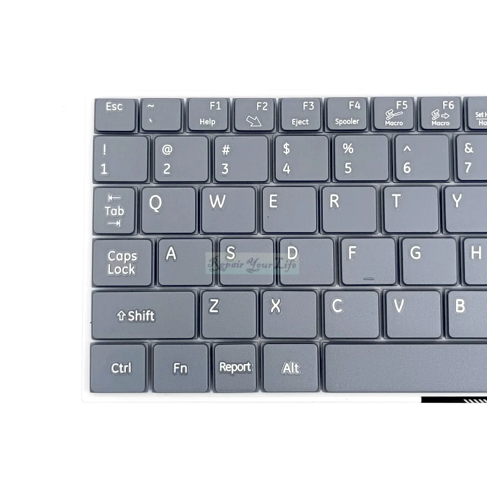 Imagem -04 - Inglês Dispositivo Médico Teclado Ultra-som para ge Logiq f8 f6 Healthcare D0k-v6227 Dok-v6227h Tx00-us 5442979 Cinza Novo