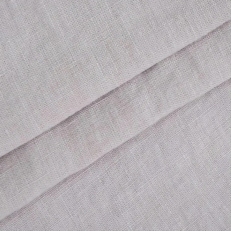 Spring and summer 100% linen casual camisole 150gsm Enzyme wash plain dyed stone washed lino suit fabric for clothing by meter