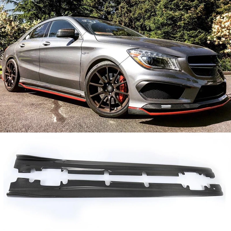 

Factory Hot Selling High Quality Carbon Fiber Style Side Skirt for CLA Class W117 Sline 2013-2019 Side Skirt