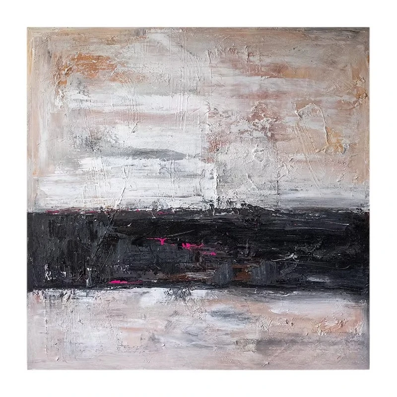 Medieval style abstract texture oil painting niche square painting