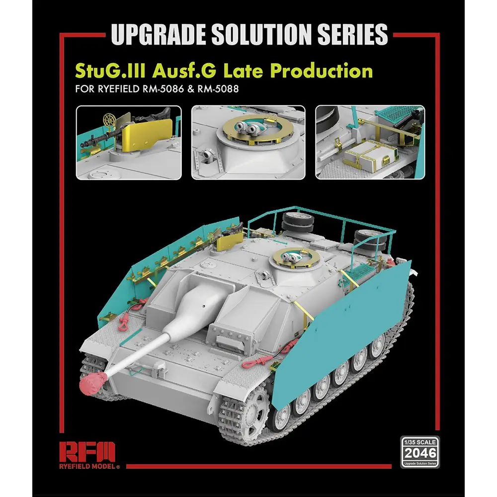 RYEFIELD MODEL RFM RM-2046 1/35 Upgrade Set for StuG.III Ausf.G Late Production